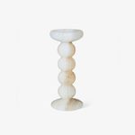 Sculpted Jade Candle Holder – Natural Stone Tabletop Decor