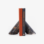 Sculptural Marble Bookends in Natural Stone for Modern Interiors