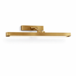 Avery Brass Wall Sconce – Modern Adjustable LED Wall Light for Bedroom, Living Room, and Office