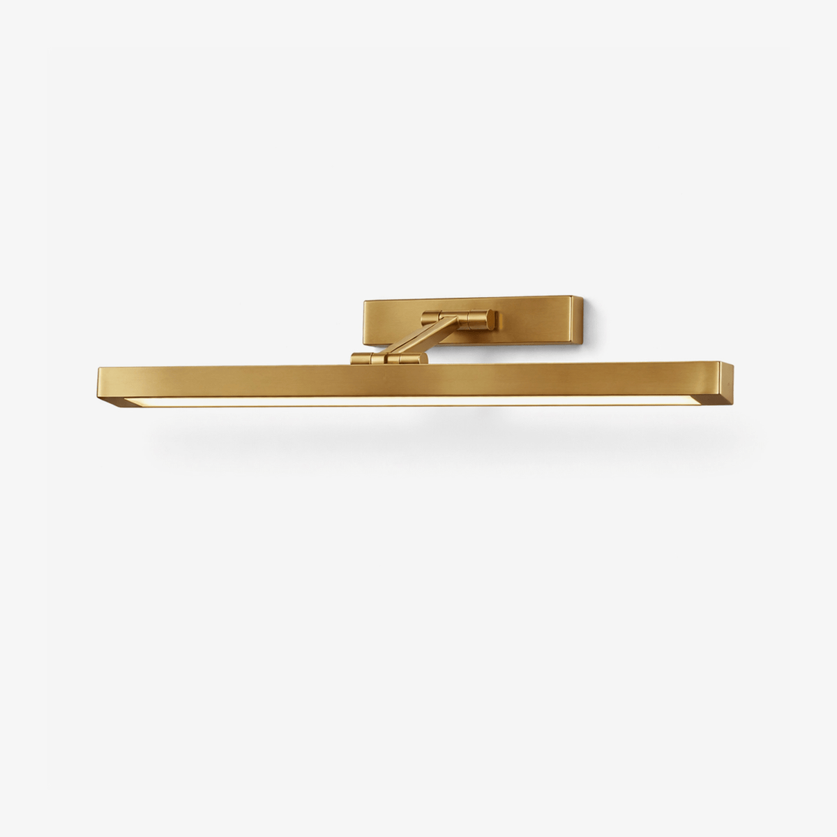 Avery Brass Wall Sconce – Modern Adjustable LED Wall Light for Bedroom, Living Room, and Office