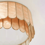Aurelia Capiz Shell Ceiling Light in Brushed Gold