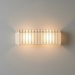 Aurelia Capiz Shell Wall Sconce with Brass Frame