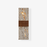 Siena Travertine Wall Sconce with Walnut Accent