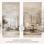Ocean Drift Hand-Blown Glass Chandelier for Modern Interiors