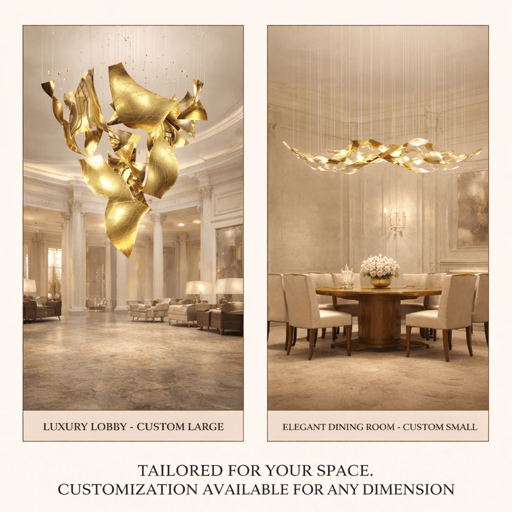 Thawflux Crystal Chandelier — Modern Designer Pendant Light for Dining Room and Living Room
