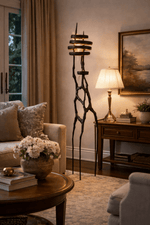 Vortex Sculptural Floor Lamp with Integrated LED
