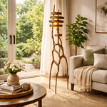 Vortex Sculptural Floor Lamp with Integrated LED
