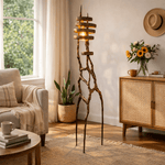 Vortex Sculptural Floor Lamp with Integrated LED