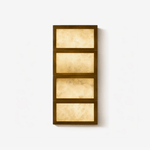 Alabaster Cascade Wall Sconce in Bronze with LED Lighting