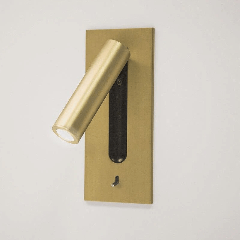Folded Back LED Wall Sconce for Bedside Reading