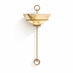 Tether Alabaster Wall Sconce in Brass – Modern Ambient Lighting