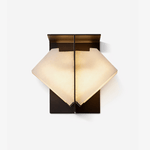 Folded Halo Alabaster Wall Sconce – Modern LED Wall Light