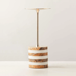 Strata Rise Sculptural Marble Candle Holder for Ambient Interiors