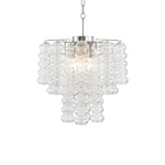 Ripple Column Chandelier – Modern Hand-Blown Glass Pendant Light