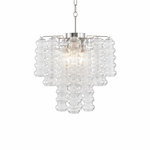 Ripple Column Chandelier – Modern Hand-Blown Glass Pendant Light