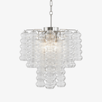 Ripple Column Chandelier – Modern Hand-Blown Glass Pendant Light
