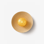 Luminous Bamboo Halo Wall Sconce — Modern Organic LED Wall Light for Bedroom, Living Room, Hotel