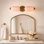 Elliot Brass and Glass Wall Sconce for Modern Interiors