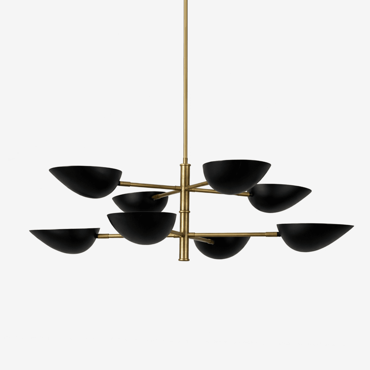 Vespera Brass Chandelier – Modern Statement Lighting for Dining & Living Spaces