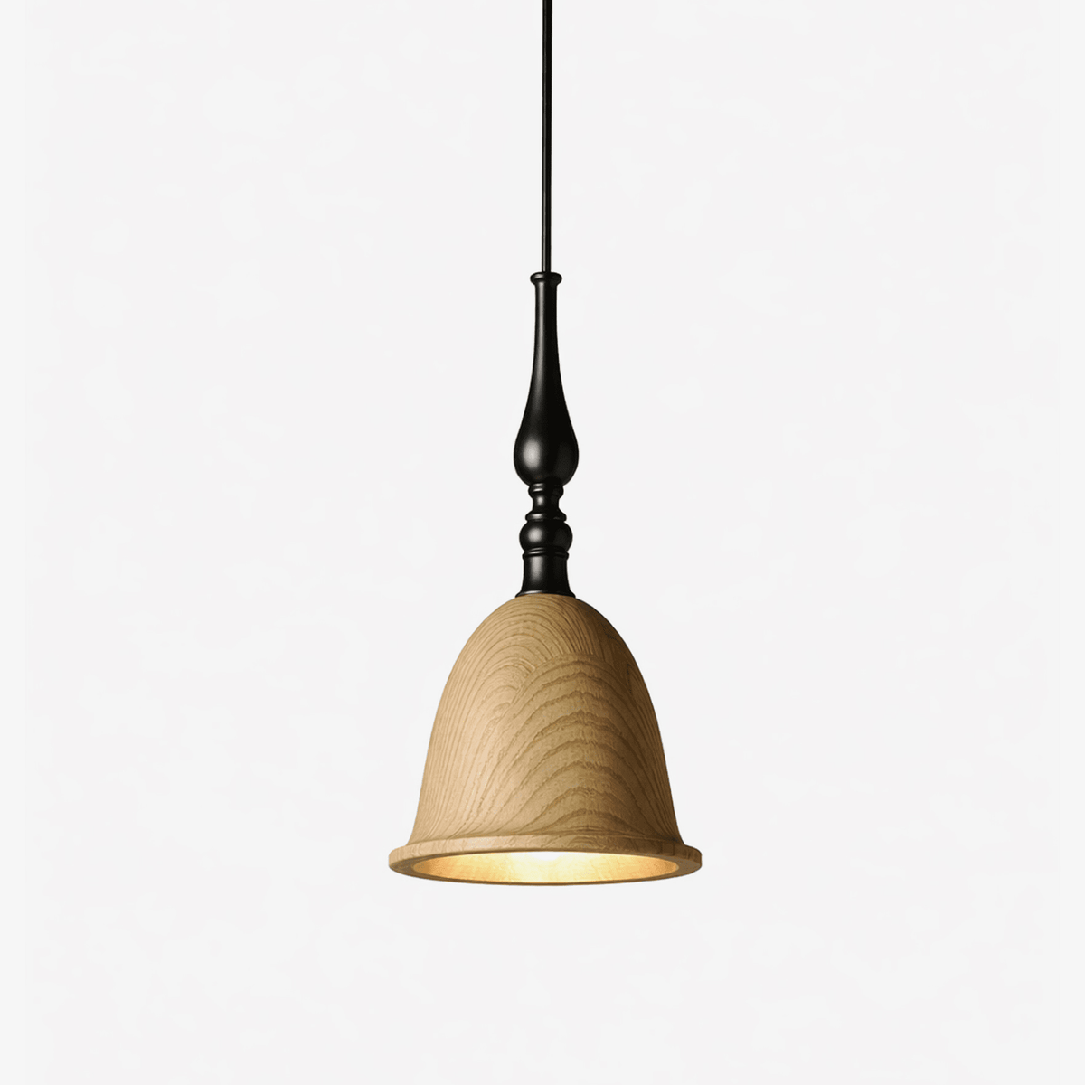 Arden Wood Pendant Light – Handcrafted Modern Hanging Lamp for Dining and Kitchen