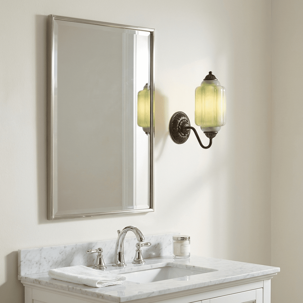 Elliot Glass Wall Sconce in Brass for Modern Interiors