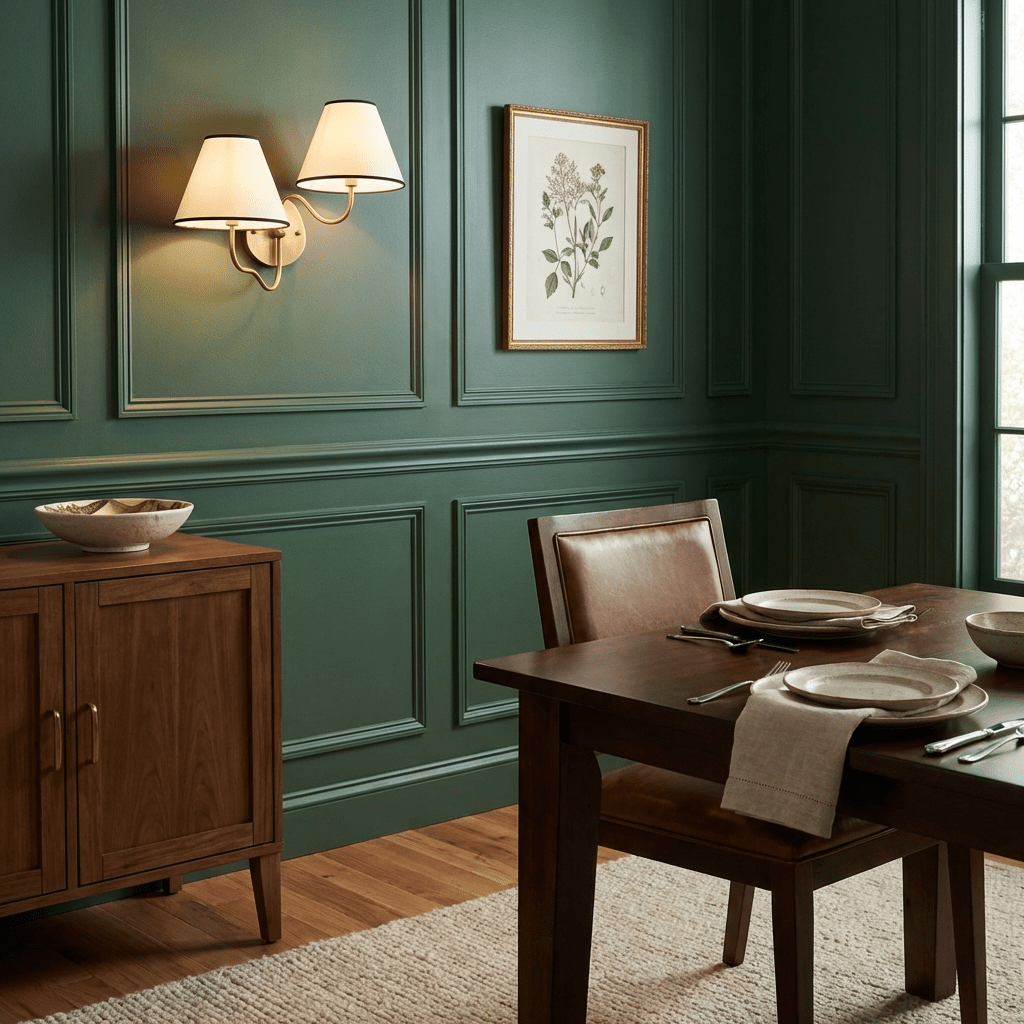 Clara Double Wall Sconce in Brushed Brass with White Fabric Shades