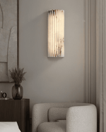 Alvia Alabaster Wall Sconce — Natural Stone LED Wall Light