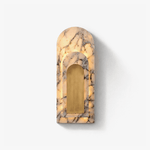 Aurevian Marble Wall Sconce – Sculptural LED Wall Light in Natural Stone