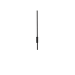 Rowan Linear LED Wall Sconce in Black, Modern Minimalist Architectural Lighting