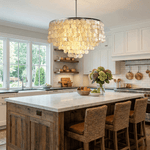 Oceana Shell Chandelier — Natural Shell Pendant Light for Coastal Interiors