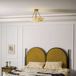 Aureon Alabaster Ceiling Light – Handcrafted Brass & Natural Stone Fixture