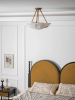Aureon Alabaster Ceiling Light – Handcrafted Brass & Natural Stone Fixture
