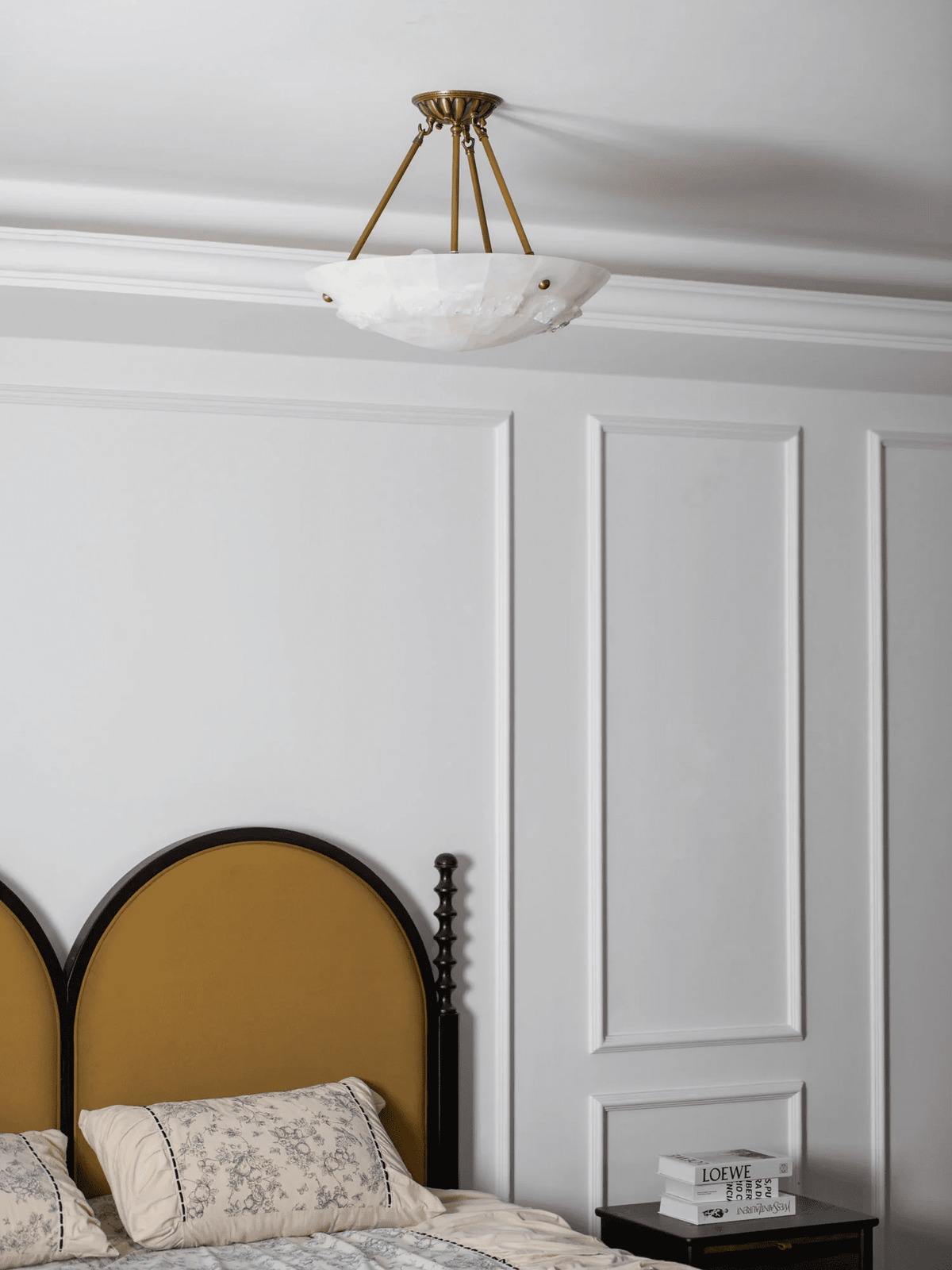 Aureon Alabaster Ceiling Light – Handcrafted Brass & Natural Stone Fixture