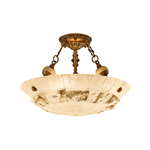 Aureon Alabaster Ceiling Light – Handcrafted Brass & Natural Stone Fixture