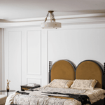 Lumisora Alabaster Ceiling Lamp – Sculptural Brass & Natural Stone Chandelier