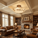 Aureon Alabaster Ceiling Light – Handcrafted Brass & Natural Stone Fixture