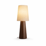 Norvia Modern Wood Table Lamp with Fabric Shade for Bedroom and Living Room