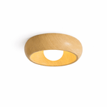 Arboris Ring Ceiling Light – Modern Wood Grain LED Flush Mount