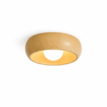 Arboris Ring Ceiling Light – Modern Wood Grain LED Flush Mount