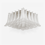 Aurielis Sculptural Glass Flush Ceiling Light for Modern Interiors