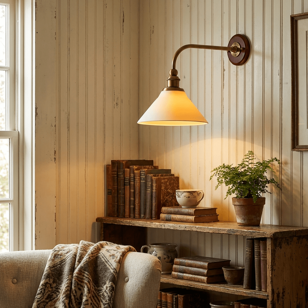 Ardent Swing Arm Wall Sconce in Brass and Glass for Modern Interiors