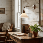 Ardent Swing Arm Wall Sconce in Brass and Glass for Modern Interiors
