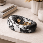 Drift Bowl Marble Tray – Sculptural Stone Catchall for Modern Interiors