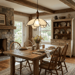Petaline Whisper Pendant Light – Modern Fabric & Wood Designer Lamp