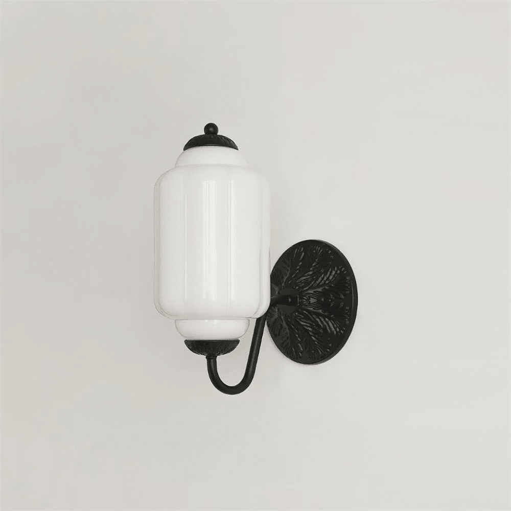 Elliot Glass Wall Sconce in Brass for Modern Interiors