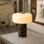 Maris Rechargeable Marble Table Lamp – Cordless LED Accent Light