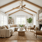 Amelia Ceiling Fan — Sculpted ABS Blades, DC Motor, 42-52 Inch