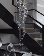 Crystalwing Butterfly Chandelier – Modern Crystal Pendant Light for Dining Room and Living Room