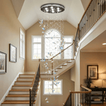 Crystalwing Butterfly Chandelier – Modern Crystal Pendant Light for Dining Room and Living Room