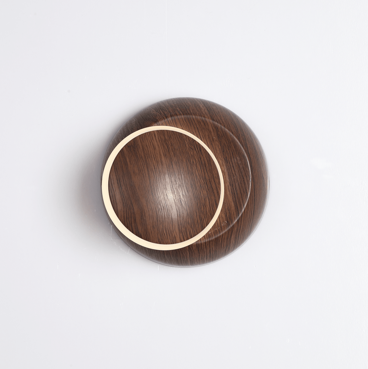 Walden Orbit Wall Sconce with Wood Grain Finish